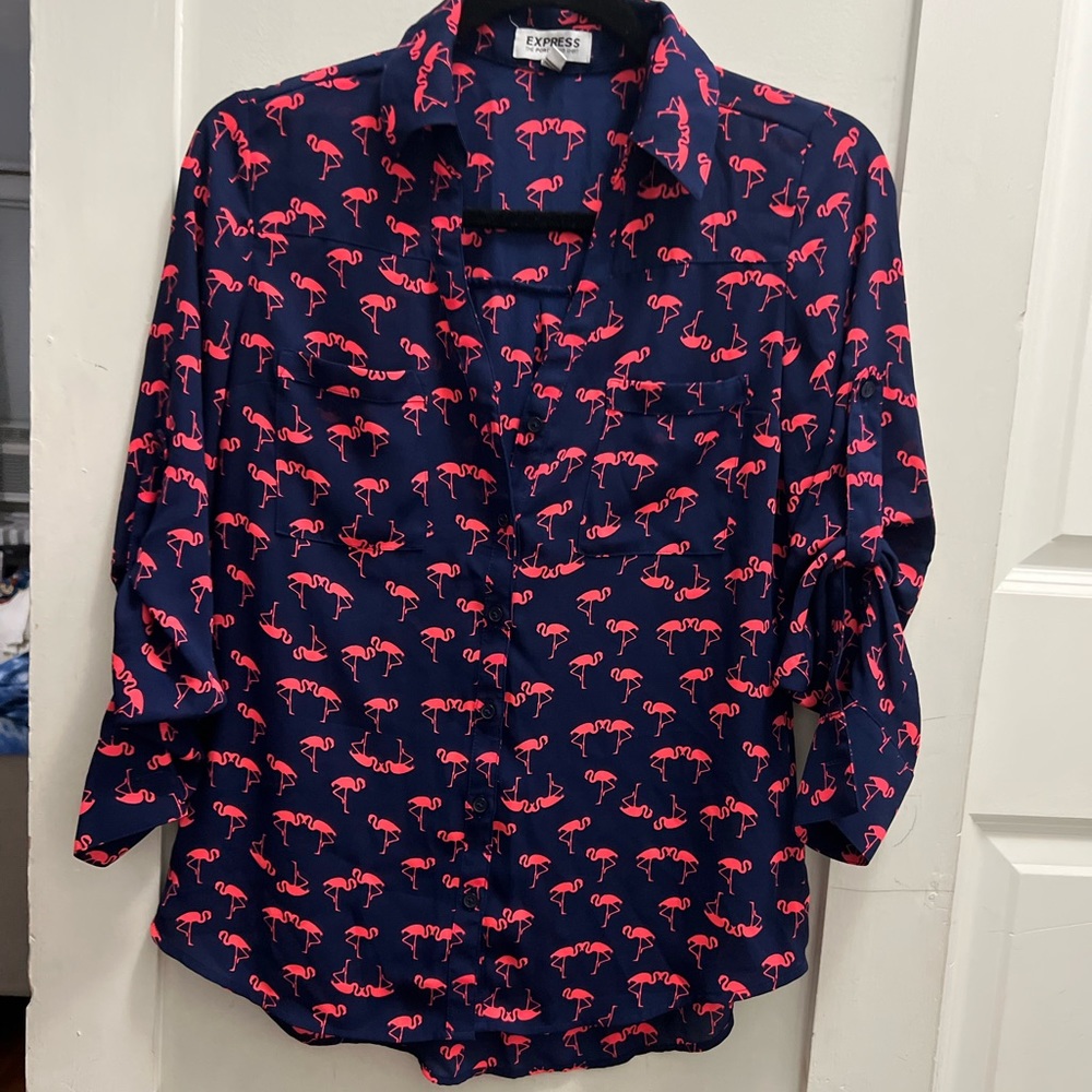 Express flamingo top